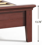 Lifezone Queen Bed Frame with Headboard, Solid Wood Bed Frame Queen Size with - Image 11