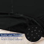 Smiry Waterproof Patio Cushion Covers, Stretch Outdoor Furniture Covers | Couch - Image 2