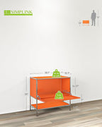 Metal Sidetable with Flap Door, 27.5" Height - Image 3