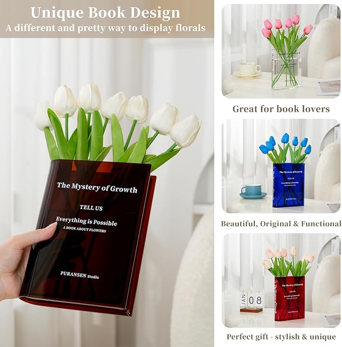 Puransen Brown Book-Shaped Vase - Image 3