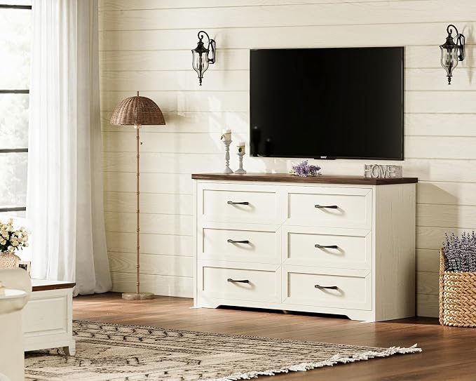 AODK Farmhouse 6 Drawer Dresser - Image 6