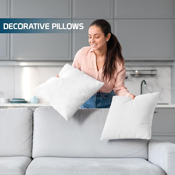 Utopia Bedding Throw Pillows, Decorative 17x17 Pillow Inserts - Image 3