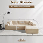 ovios 104" Cloud Boneless Couch - Image 2