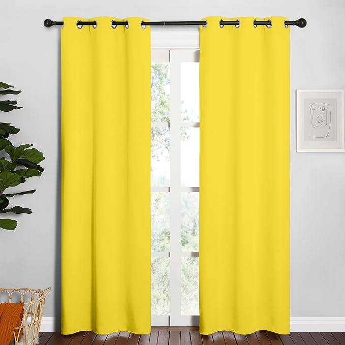 NICETOWN Window Curtain Panels, Thermal Insulated Solid Grommet Draperies/Drapes by NICETOWN