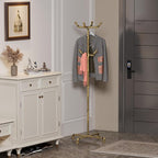 Industrial Coat Rack, Metal Pipe Coat Rack Stand Freestanding - Image 3