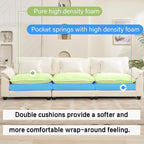 Oprisen 120" Modular Sectional Sofa, Comfy Cloud Couch Sectional Sofa, Chenille - Image 3