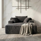 Sytopia Chaise Lounge with Armrests, Oversized Sofa Bed with 3 Pillows - Image 3