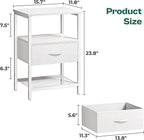 Huuger Nightstand Set of 2, Night Stand - Image 7