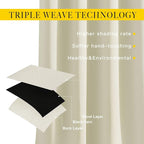 NICETOWN Room Darkening Window Curtains 90 inch Length - Image 3