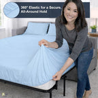 Cottington Lane Sleeper Sofa Sheets Queen Size, 4 Piece Premium Quality 100% - Image 4