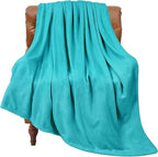BEDELITE Fleece Blankets Twin Size Teal Throw Blankets by BEDELITE