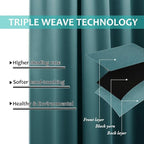 NICETOWN Full Shade Curtain Panels, Pair of Energy Smart & Noise Blocking Out - Image 6