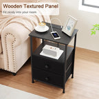 LOAKEKEL Night Stand Set 2, End Tables - Image 8