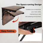 Wooden Folding Shelf Wall Mounted - Image 6