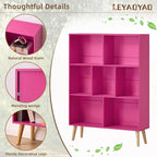 LEYAOYAO 7 Cube Bookshelf, 3 Tier Book Shelf - Image 5