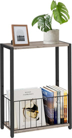 Homleke Narrow Side Table with Magazine Holder, Skinny End Table Perfect - Image 9