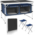 CampLand Outdoor Folding Table Aluminum Lightweight Height Adjustable by CampLand