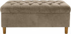 Homepop Home Decor | Tufted Ainsley Button Storage Ottoman Bench - Image 8