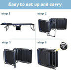 Oversized Padded Outdoor Folding Lounge Chair - Image 6