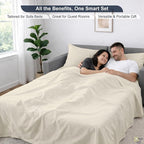 Cottington Lane Sleeper Sofa Sheets Full Size, 4 Piece Premium Quality 100% - Image 6