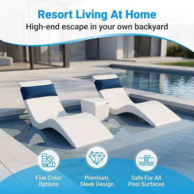 Aqua Outdoors Pool Chaise Lounge Chairs - Image 2