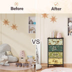 Furnulem 4 Drawer Dresser, Vertical Nightstand - Image 9