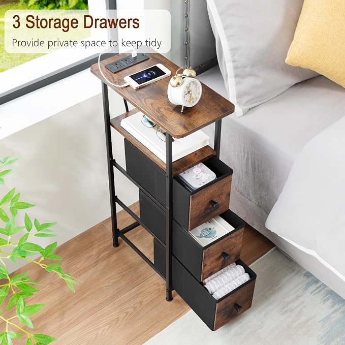 LOAKEKEL Narrow End Table Living Room - Image 7