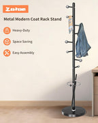 ZOZOE Metal Coat Rack Stand, Modern Coat Rack Freestanding - Image 6