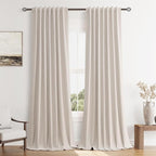 100% Blackout Curtains 84 Inch Length 2 Panels Set by Guken