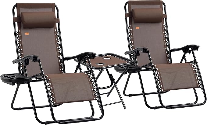 Outsunny Zero Gravity Chair Set by Outsunny