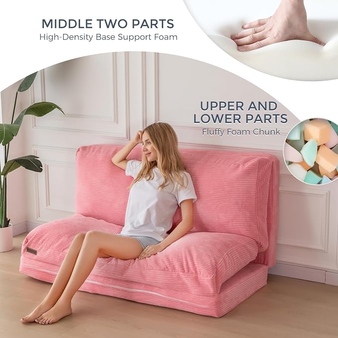 MAXYOYO Folding Sofa Bed, Floor Sofa Convertible Sleeper Chair - Image 6