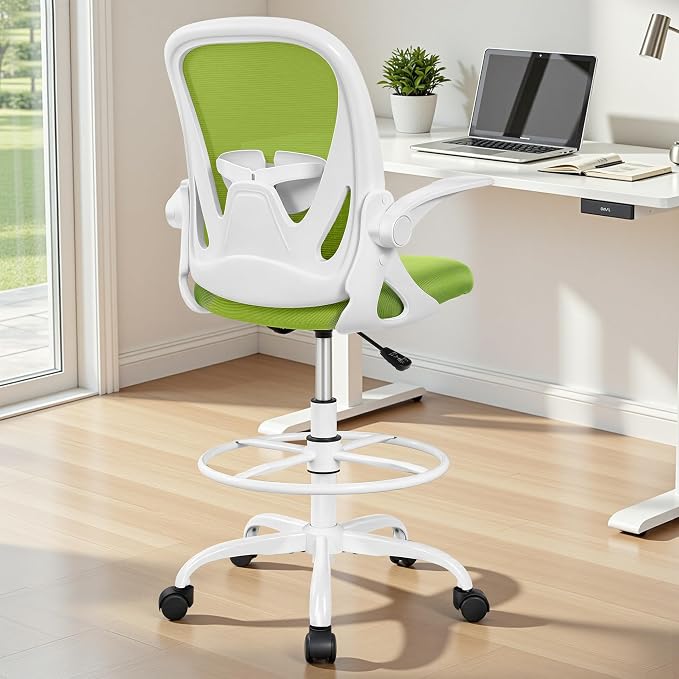 Primy Drafting Chair Tall Office Chair - Image 2