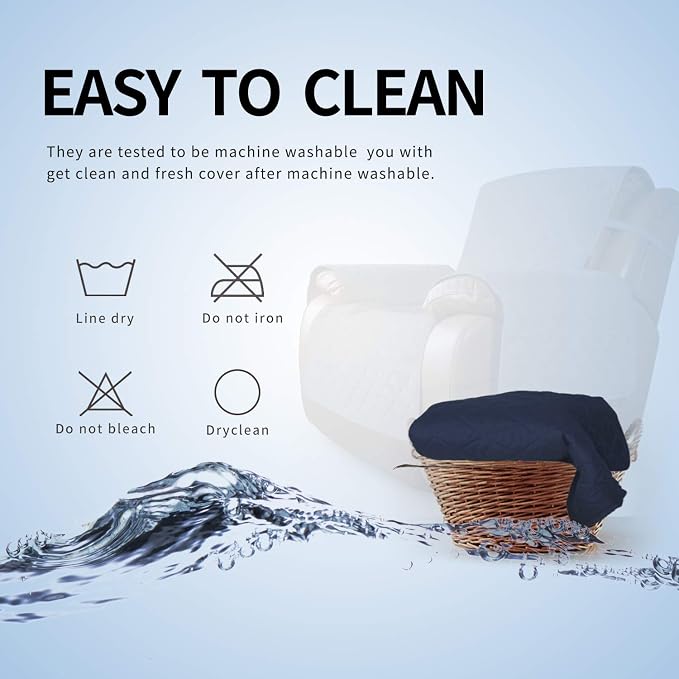 Easy-Going Reversible Couch Cover, Recliner 19 in, Water Resistant Furniture Mat - Image 7