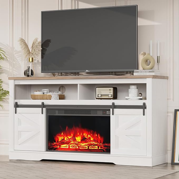 YESHOMY Fireplace TV Stand for Television up to 65+ Inch - Image 2