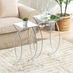Glitzhome Nesting Side Tables, Coffee Tables Decorative Accent Tables by Glitzhome