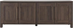 Henn&Hart Rectangular TV Stand for TV's up to 80" in Alder Brown, TV Stands for - Image 3