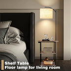 PESRAE Floor Lamp with Table, Lamps - Image 5