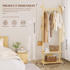 Taitiy Coat Rack Freestanding Clothing Rack - Image 2