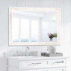 Tanmicoshomy White Shell Framed Rectangular Mirrors - Image 7