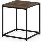 FURINNO Camnus Modern Living End Table, Columbia Walnut, 15.75 in x 15.75 in x - Image 5