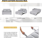 Convertible Sofa Bed, Pull Out Couch - Image 7