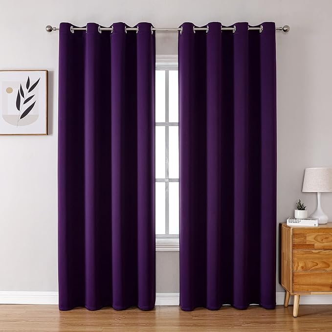 ChrisDowa Blackout Curtains for Bedroom and Living Room 80 Inches Long | 2 by ChrisDowa