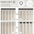 Pinch Pleated 92 Inch Curtains 2 Panels - Image 6