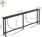 Keelian 90" Narrow Sofa Table - Image 3