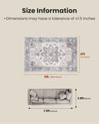 AMADA HOMEFURNISHING 6x9 Area Rugs, Vintage Rugs - Image 2