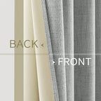 MIULEE 100% Blackout Linen Curtains - Image 6
