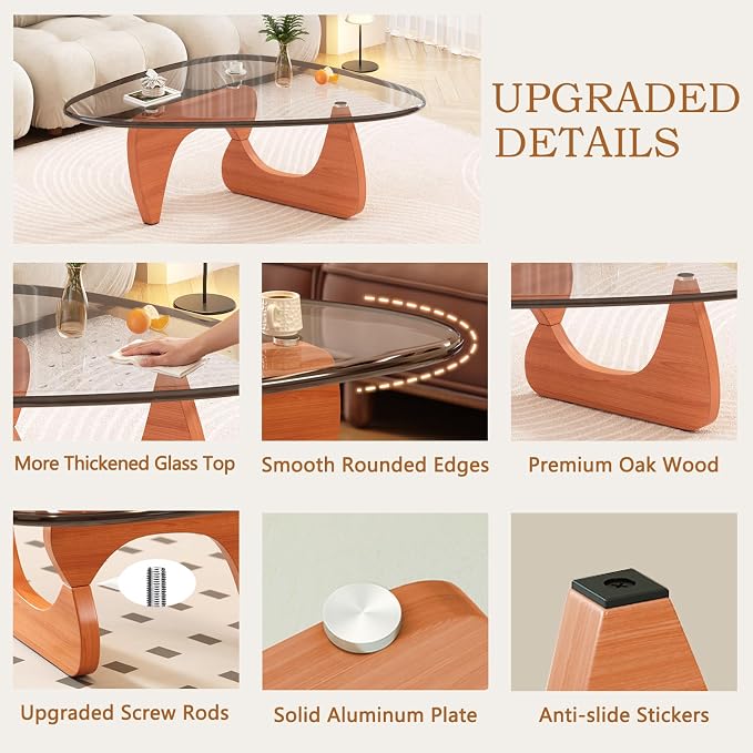 Coffee Table for Living Room Mid Century Modern Center Small Table - Image 6
