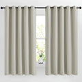 NICETOWN Natural Room Darkening Bedroom Curtain, Window Treatment Thermal by NICETOWN