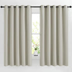 NICETOWN Natural Room Darkening Bedroom Curtain, Window Treatment Thermal by NICETOWN