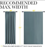 NICETOWN 2 Panels Blackout Curtains, Rod Pocket Window Curtains Room Darkning - Image 5